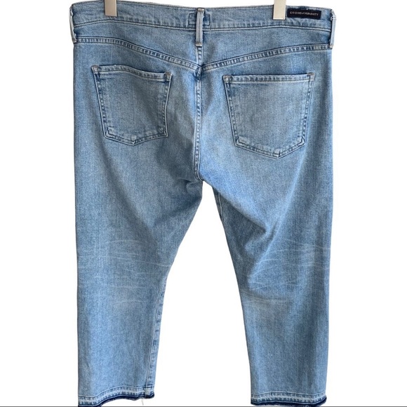 Citizens of Humanity Emerson Cropped Slim Boyfriend Lightwash Jeans Size 32 - Picture 4 of 13